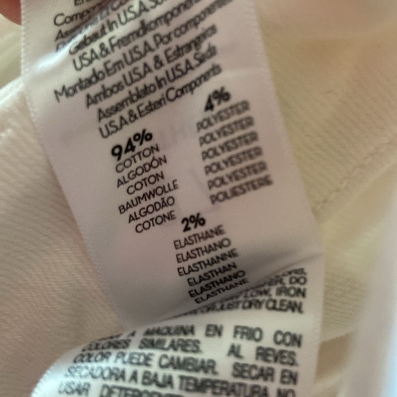 Mother Jeans Patch Pocket Private Ankle Fray in Cream Puff Sz 27 - Picture 8 of 9